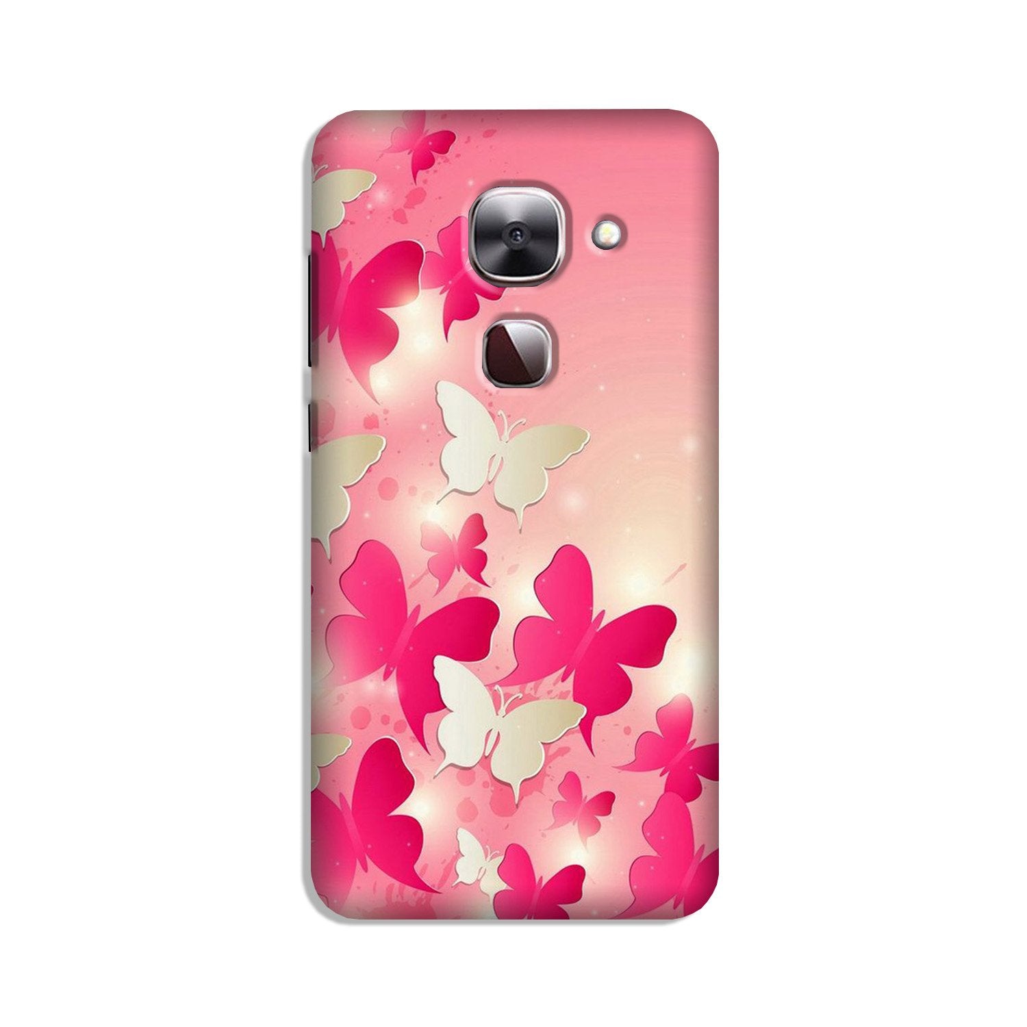 White Pick Butterflies Case for LeEco le 2s White Pick Butterflies Case for LeEco le 2s