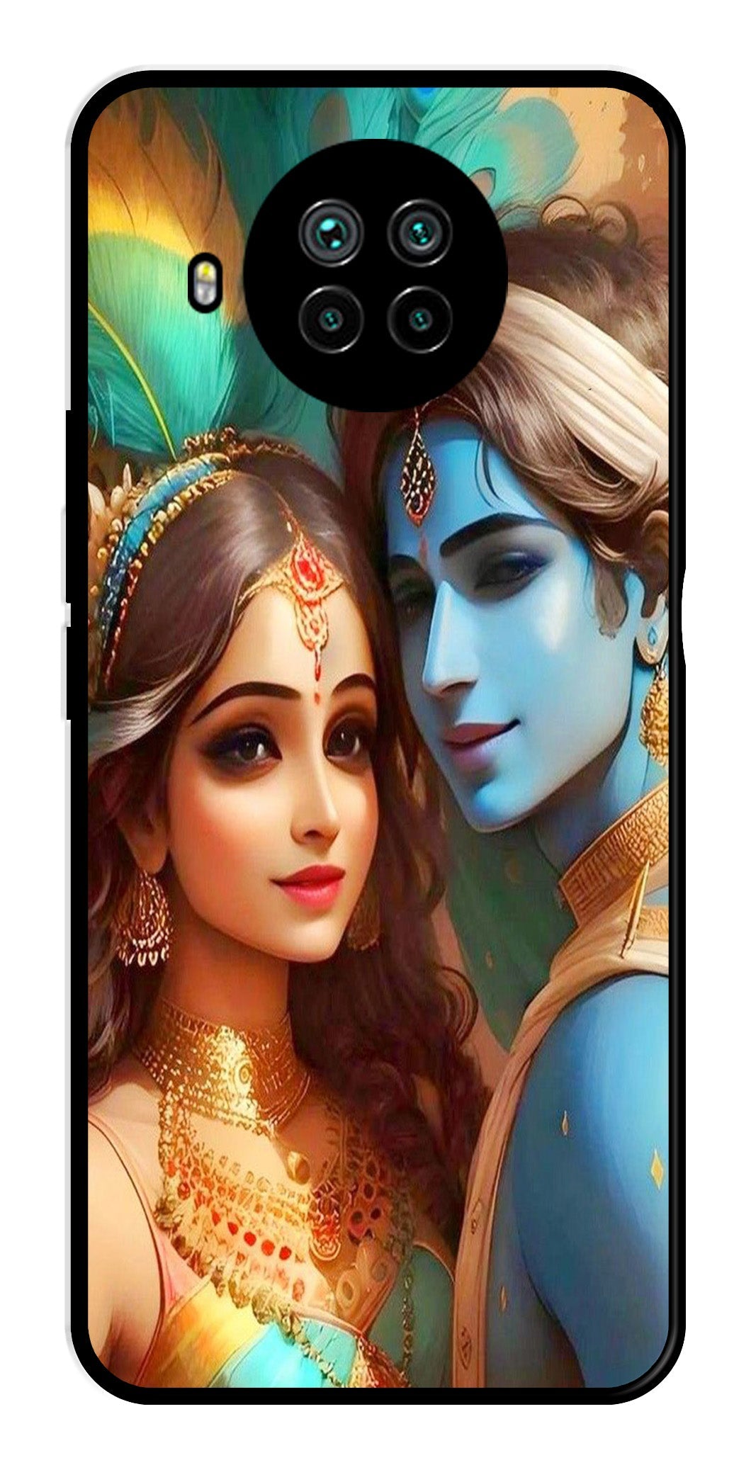 Lord Radha Krishna Metal Mobile Case for Xiaomi Mi 10i Lord Radha Krishna Metal Mobile Case for Xiaomi Mi 10i (Design No -01)