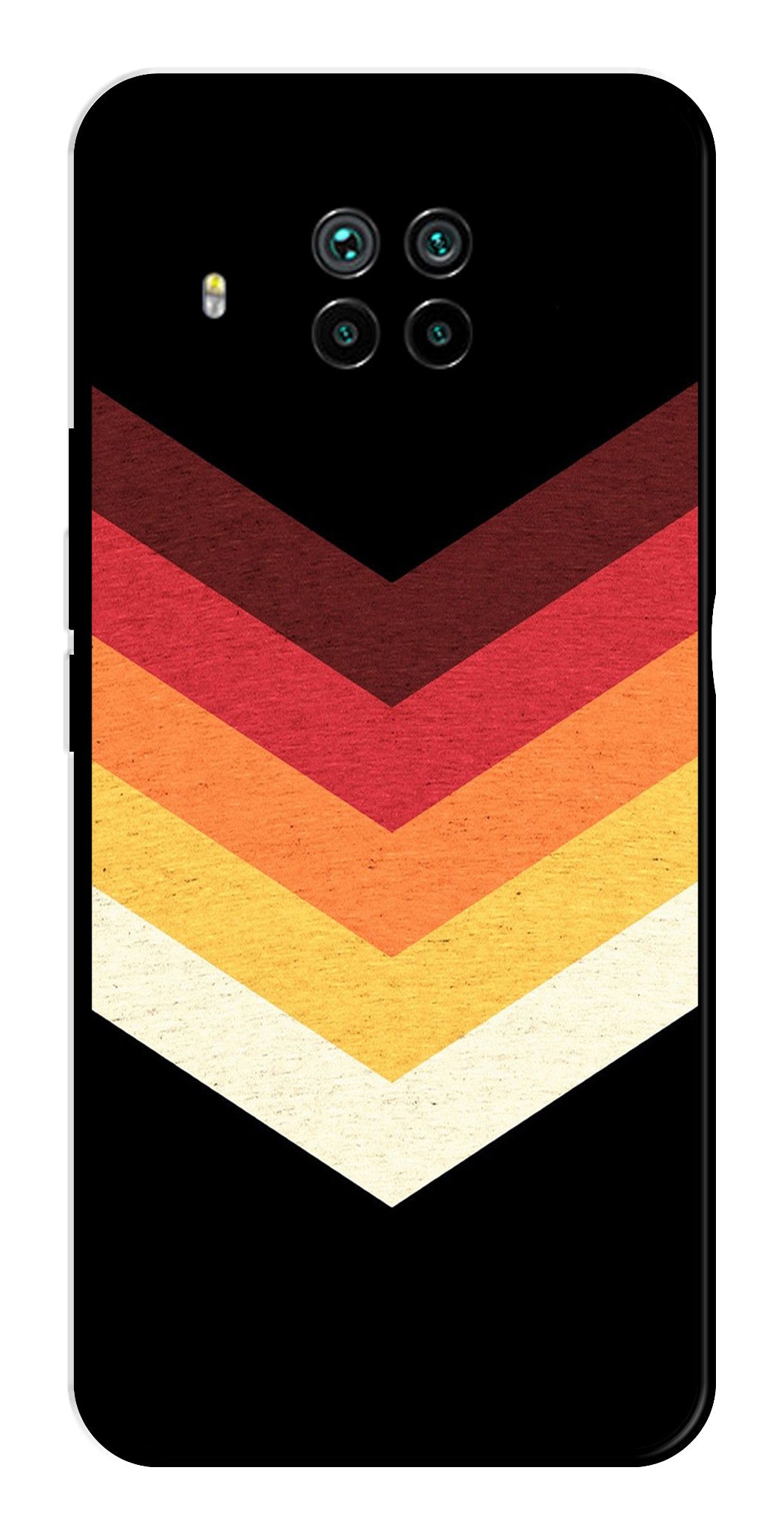 MultiColor Arrow Metal Mobile Case for Xiaomi Mi 10i MultiColor Arrow Metal Mobile Case for Xiaomi Mi 10i (Design No -04)