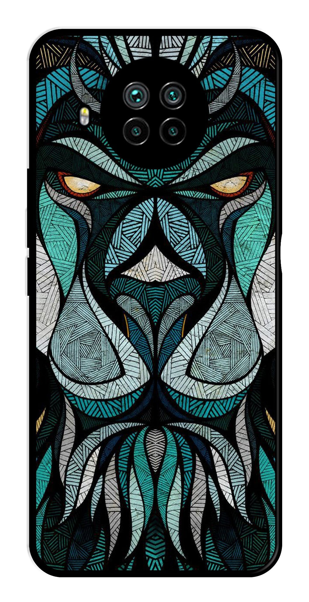 Lion Pattern Metal Mobile Case for Xiaomi Mi 10i Lion Pattern Metal Mobile Case for Xiaomi Mi 10i (Design No -40)