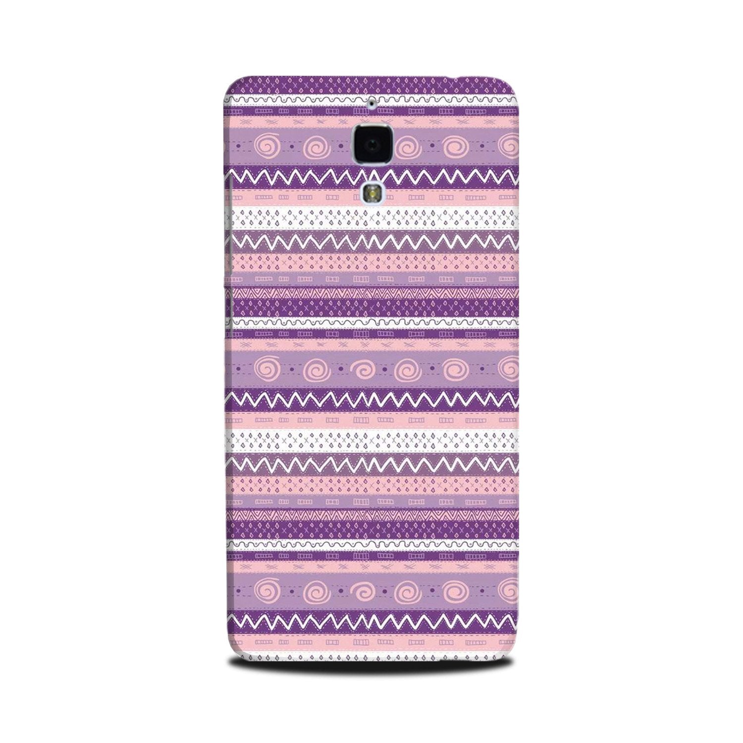Zigzag line pattern3 Mobile Back Case for Mi 4 (Design - 11) Zigzag line pattern3 Case for Mi 4