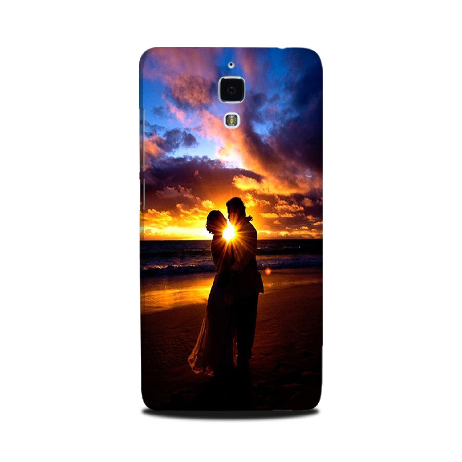 Couple Sea shore Mobile Back Case for Mi 4 (Design - 13) Couple Sea shore Case for Mi 4