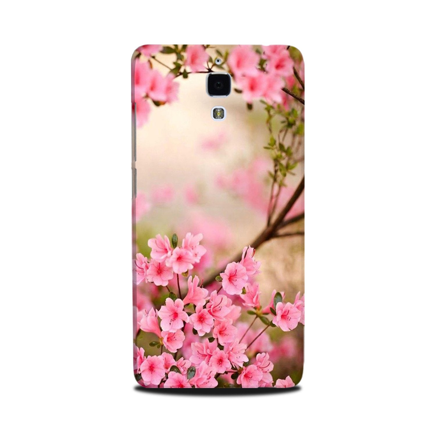 Pink flowers Mobile Back Case for Mi 4 (Design - 69) Pink flowers Case for Mi 4