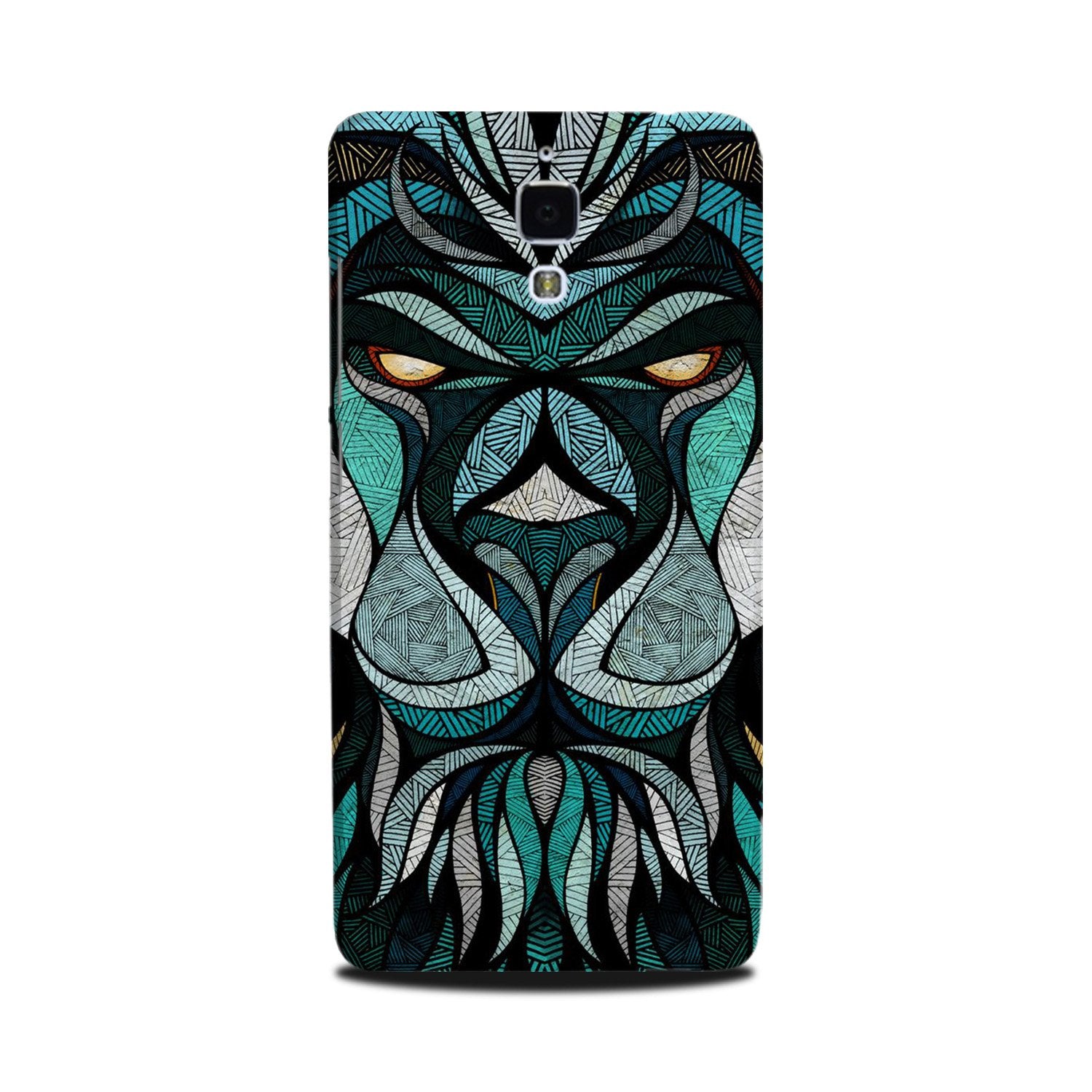 Lion Mobile Back Case for Mi 4 (Design - 97) Lion Case for Mi 4