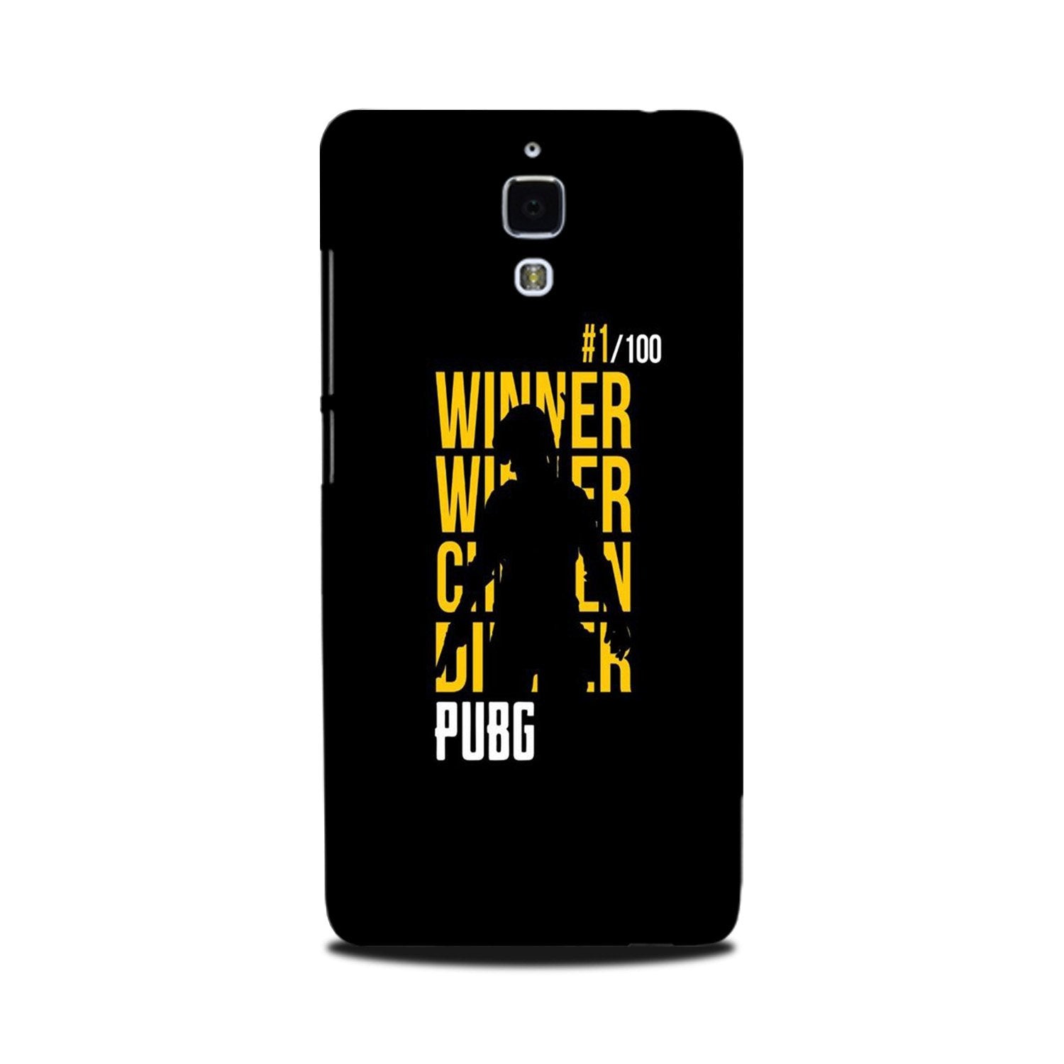 Pubg Winner Winner Mobile Back Case for Mi 4 (Design - 177) Pubg Winner Winner Case for Mi 4 (Design - 177)