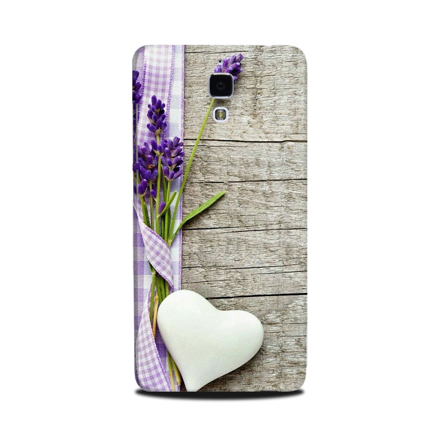 White Heart Mobile Back Case for Mi 4 (Design - 298) White Heart Case for Mi 4 (Design No. 298)