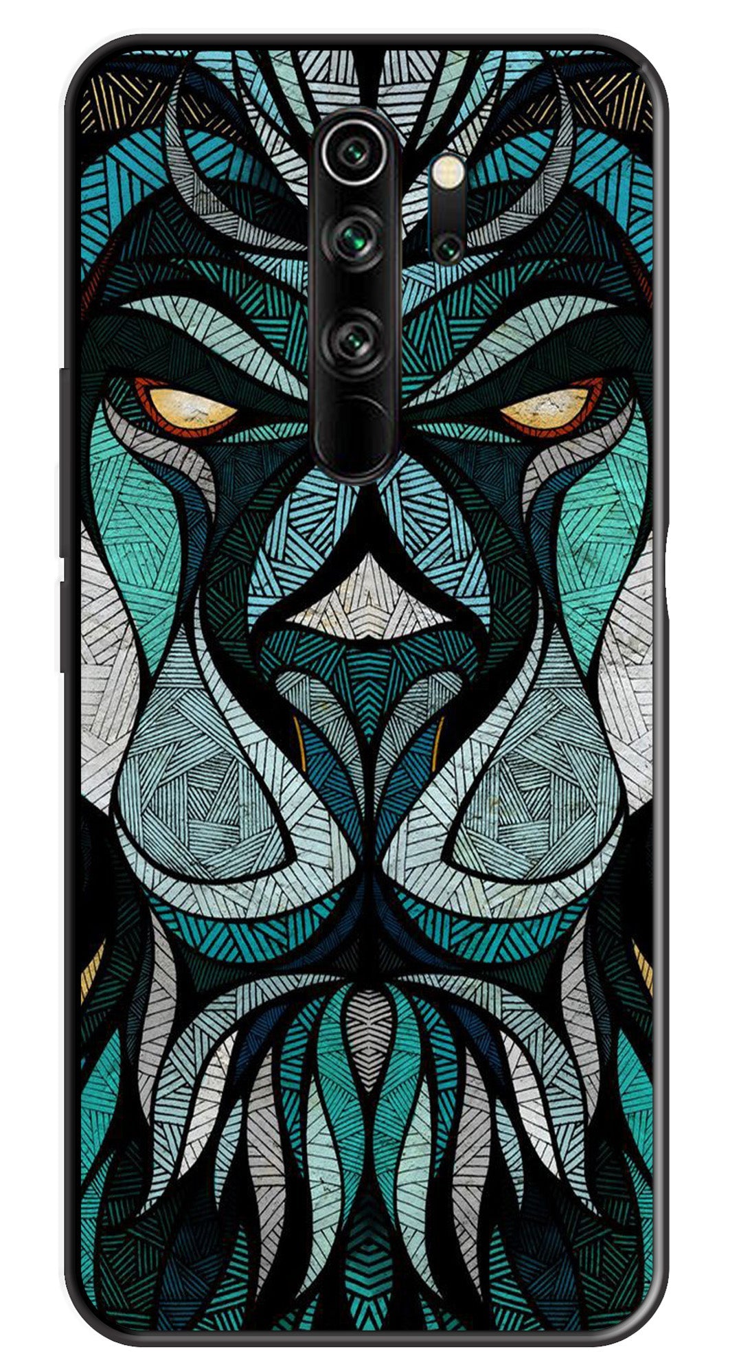 Lion Pattern Metal Mobile Case for Redmi Note 8 Pro Lion Pattern Metal Mobile Case for Redmi Note 8 Pro (Design No -40)