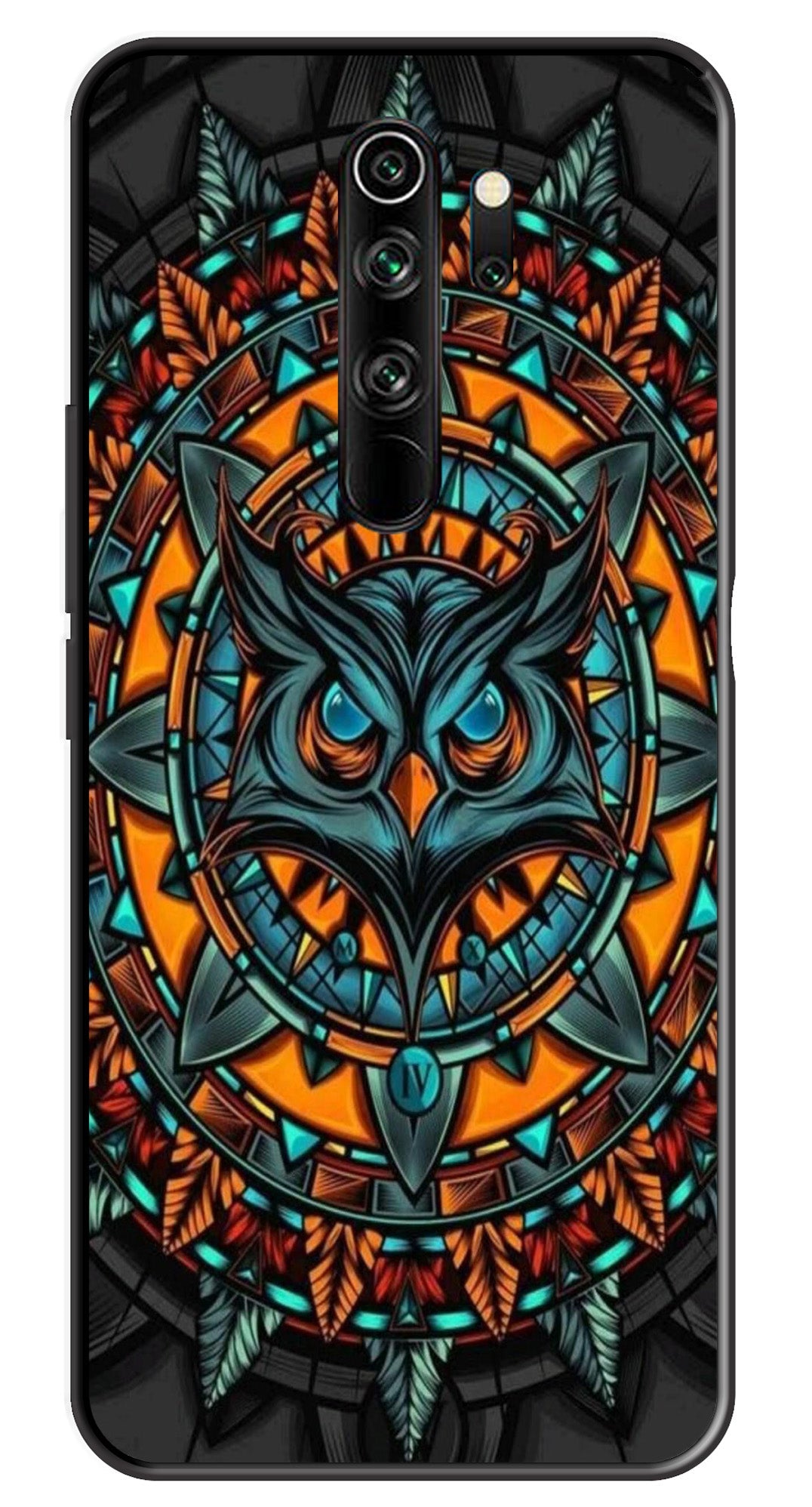 Owl Pattern Metal Mobile Case for Redmi Note 8 Pro Owl Pattern Metal Mobile Case for Redmi Note 8 Pro (Design No -42)