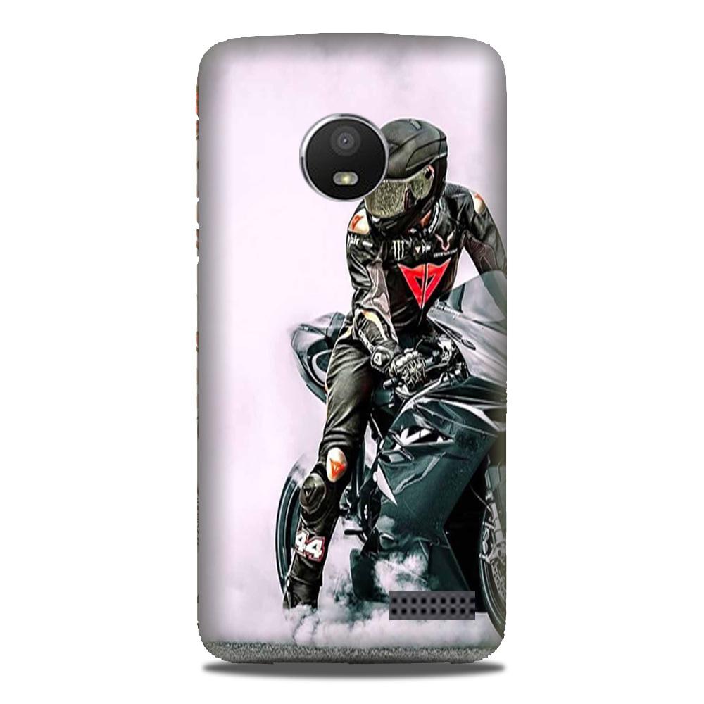 Biker Mobile Back Case for Moto E4 (Design - 383) Biker Mobile Back Case for Moto E4 (Design - 383)