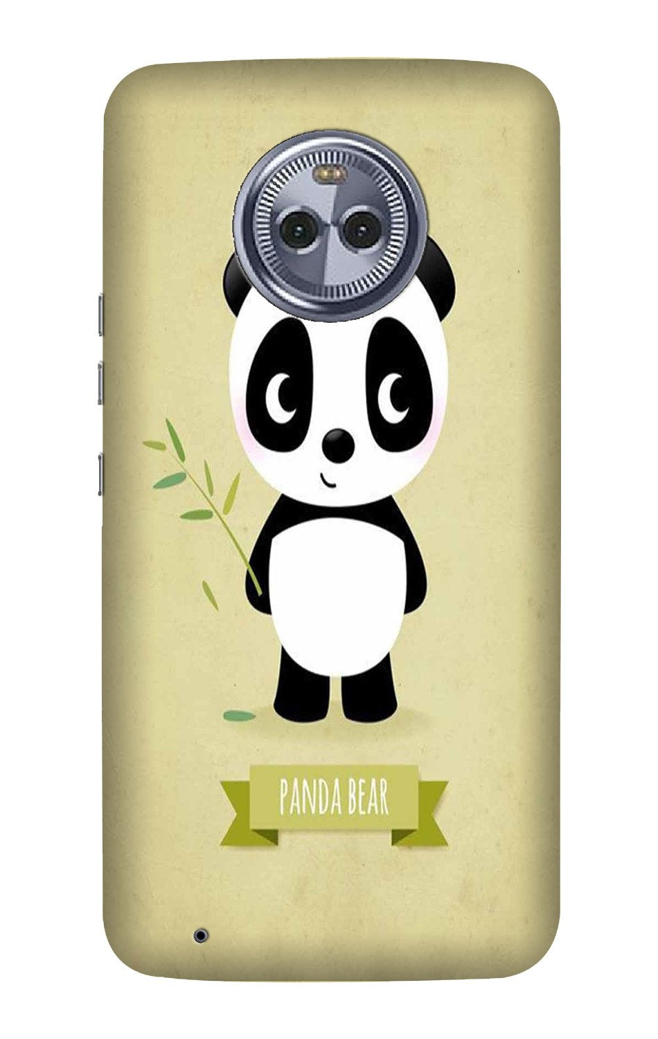 Panda Bear Mobile Back Case for Moto G6 Play (Design - 317) Panda Bear Mobile Back Case for Moto G6 Play (Design - 317)