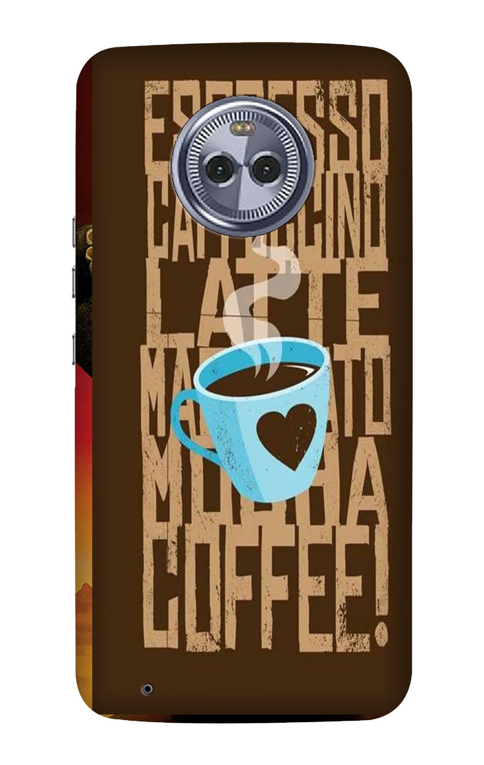 Love Coffee Mobile Back Case for Moto G6 Play (Design - 351) Love Coffee Mobile Back Case for Moto G6 Play (Design - 351)