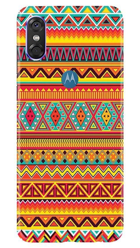 Zigzag line pattern Mobile Back Case for Moto P30 Play (Design - 4) Zigzag line pattern Case for Moto P30 Play
