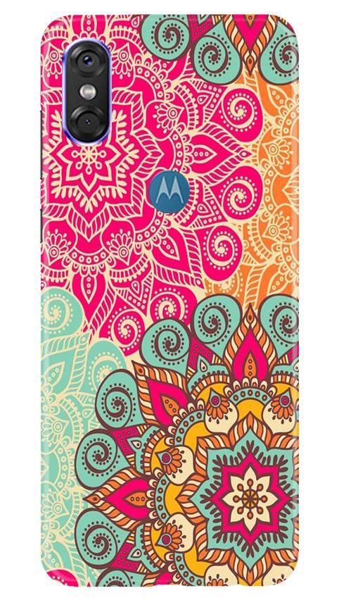 Rangoli art Mobile Back Case for Moto P30 Play (Design - 6) Rangoli art Case for Moto P30 Play