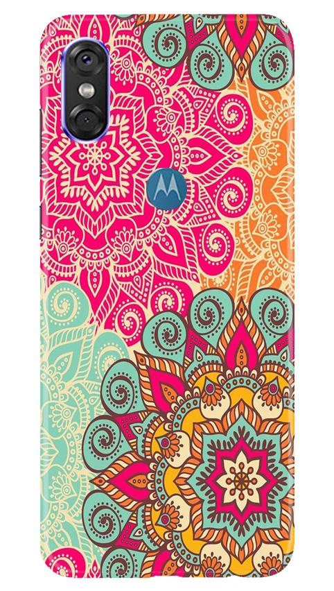 Rangoli art2 Mobile Back Case for Moto One (Design - 29) Rangoli art2 Case for Moto One
