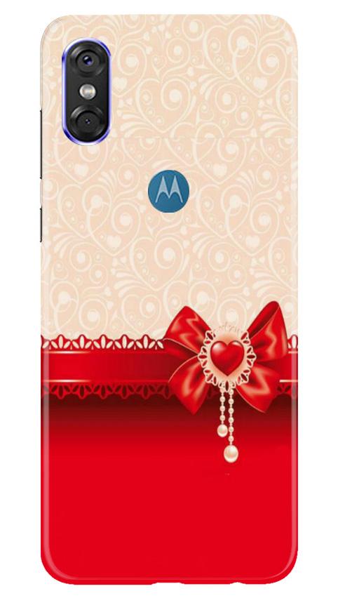 Gift Wrap3 Mobile Back Case for Moto One (Design - 36) Gift Wrap3 Case for Moto One