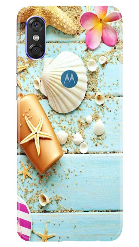 Sea Shells Mobile Back Case for Moto One (Design - 63) Sea Shells Case for Moto One
