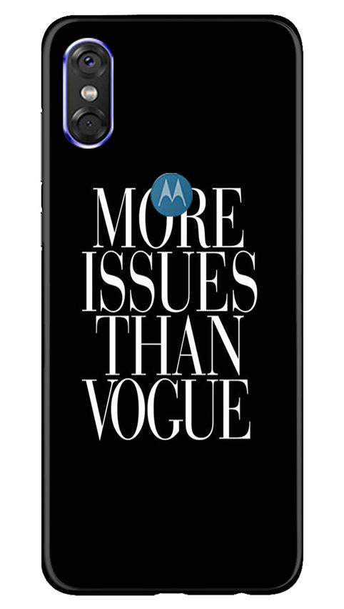 More Issues than Vague Mobile Back Case for Moto P30 Play (Design - 74) More Issues than Vague Case for Moto P30 Play