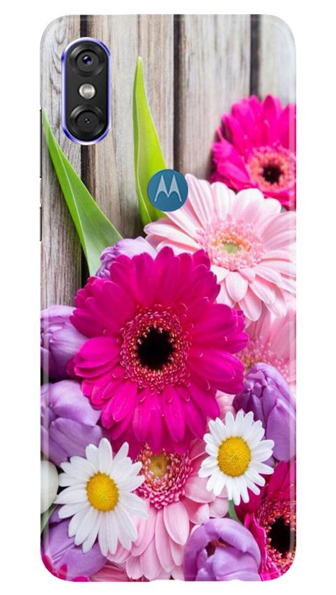 Coloful Daisy2 Mobile Back Case for Moto One (Design - 76) Coloful Daisy2 Case for Moto One