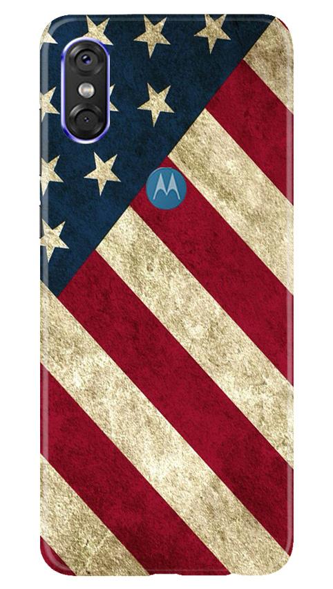 America Mobile Back Case for Moto P30 Play (Design - 79) America Case for Moto P30 Play