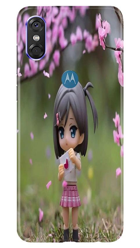 Cute Girl Mobile Back Case for Moto One (Design - 92) Cute Girl Case for Moto One