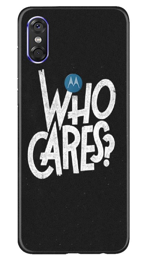Who Cares Mobile Back Case for Moto P30 Play (Design - 94) Who Cares Case for Moto P30 Play
