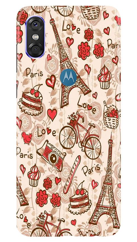 Love Paris Mobile Back Case for Moto One (Design - 103) Love Paris Case for Moto One (Design - 103)