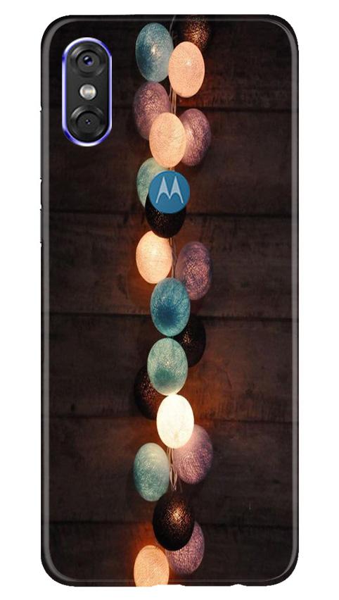 Party Lights Mobile Back Case for Moto One (Design - 209) Party Lights Case for Moto One (Design No. 209)