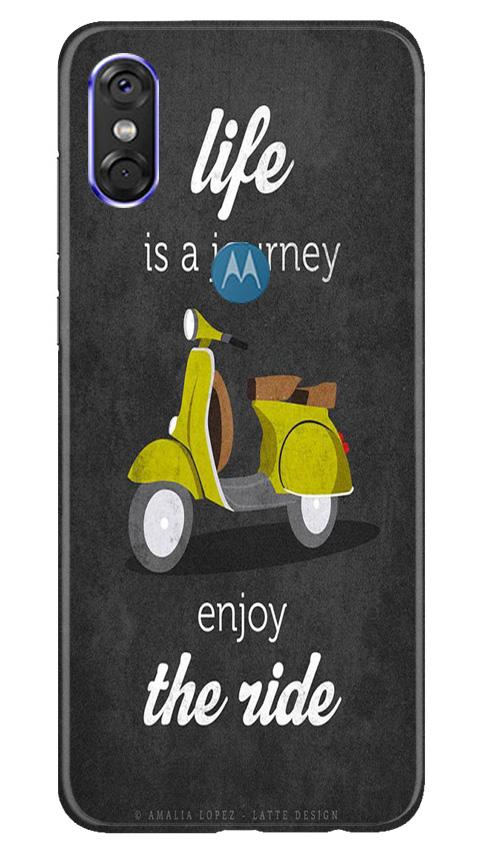 Life is a Journey Mobile Back Case for Moto One (Design - 261) Life is a Journey Case for Moto One (Design No. 261)