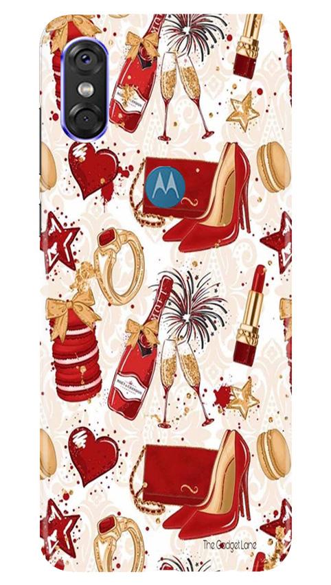 Girlish Mobile Back Case for Moto One (Design - 312) Girlish Mobile Back Case for Moto One (Design - 312)