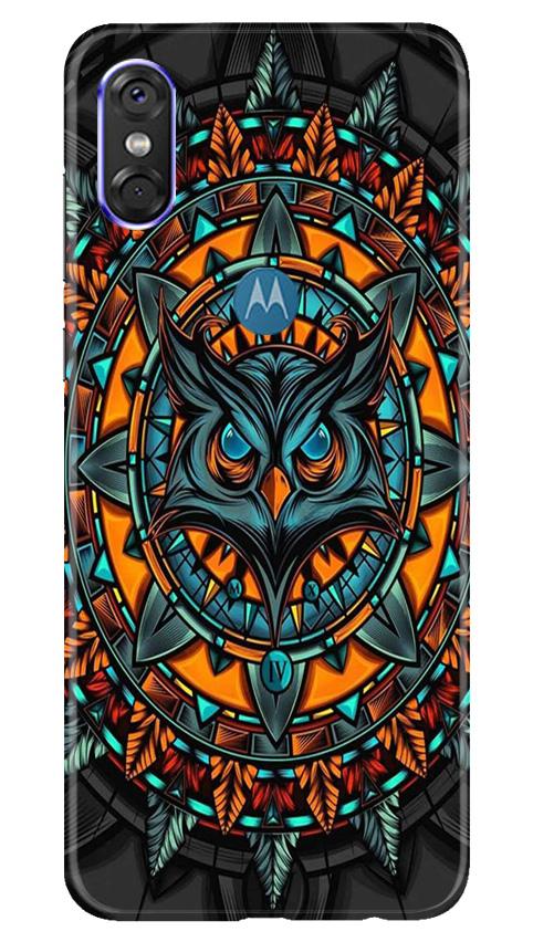 Owl Mobile Back Case for Moto One (Design - 360) Owl Mobile Back Case for Moto One (Design - 360)