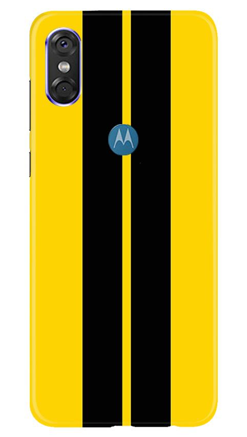Black Yellow Pattern Mobile Back Case for Moto P30 Play (Design - 377) Black Yellow Pattern Mobile Back Case for Moto P30 Play (Design - 377)