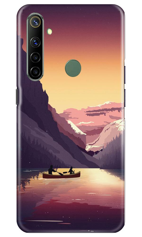Mountains Boat Mobile Back Case for Realme Narzo 10 (Design - 181) Mountains Boat Case for Realme Narzo 10 (Design - 181)