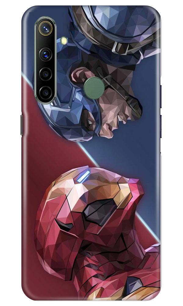Ironman Captain America Mobile Back Case for Realme Narzo 10 (Design - 245) Ironman Captain America Case for Realme Narzo 10 (Design No. 245)