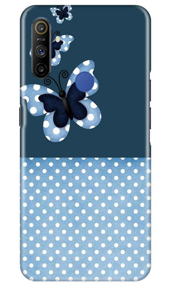 White dots Butterfly Mobile Back Case for Realme Narzo 10a (Design - 31) White dots Butterfly Case for Realme Narzo 10a