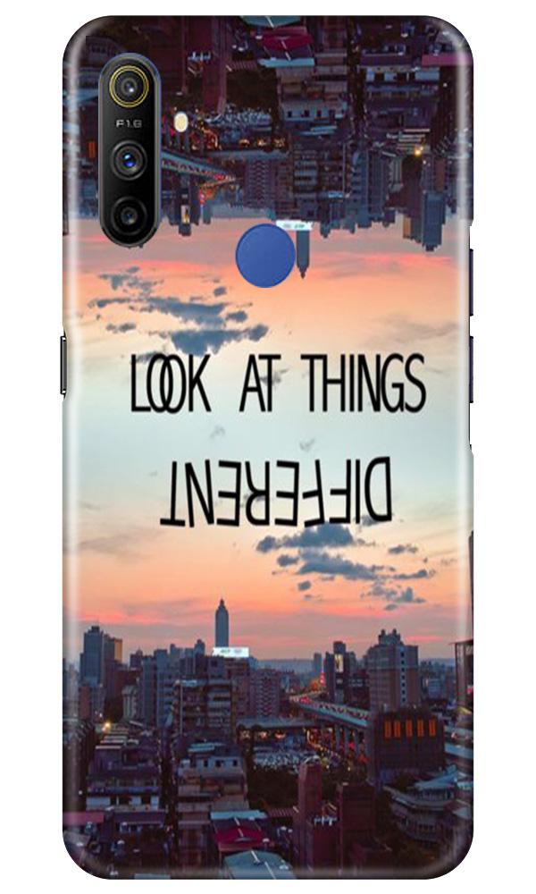 Look at things different Mobile Back Case for Realme Narzo 10a (Design - 99) Look at things different Case for Realme Narzo 10a
