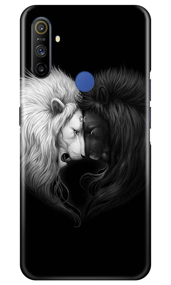 Dark White Lion Mobile Back Case for Realme Narzo 10a (Design - 140) Dark White Lion Case for Realme Narzo 10a (Design - 140)