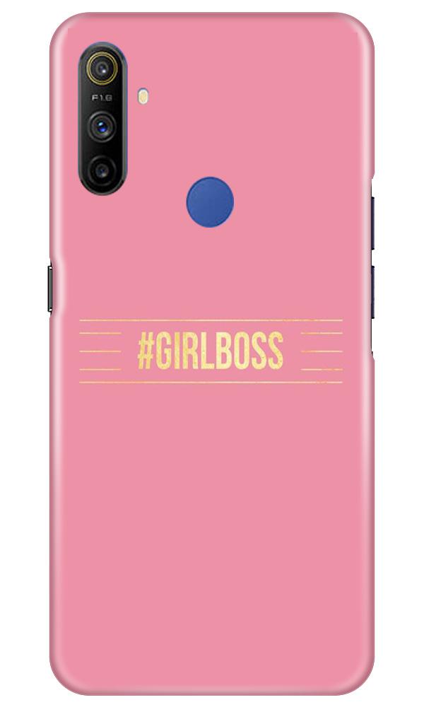 Girl Boss Pink Mobile Back Case for Realme Narzo 10a (Design - 263) Girl Boss Pink Case for Realme Narzo 10a (Design No. 263)