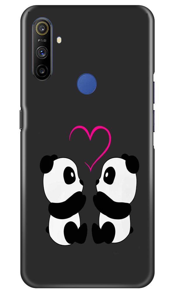 Panda Love Mobile Back Case for Realme Narzo 10a (Design - 398) Panda Love Mobile Back Case for Realme Narzo 10a (Design - 398)