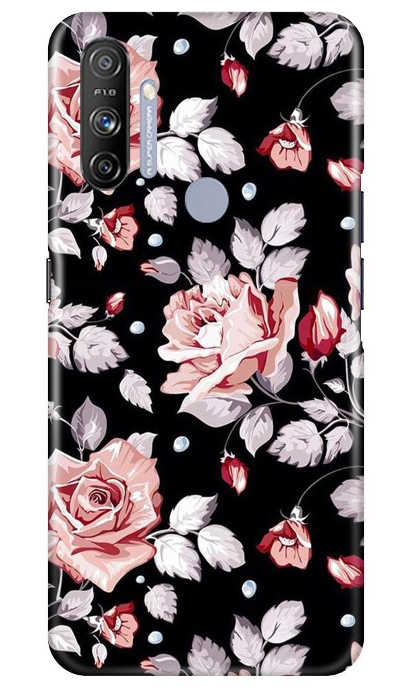Pink rose Mobile Back Case for Realme Narzo 20A (Design - 12) Pink rose Case for Realme Narzo 20A