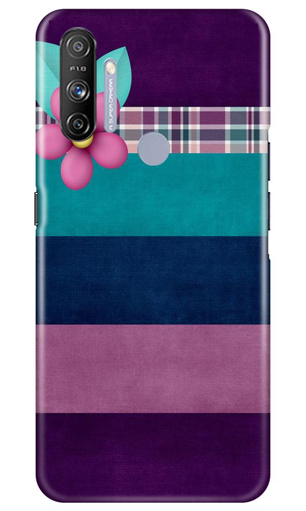 Purple Blue Mobile Back Case for Realme Narzo 20A (Design - 37) Purple Blue Case for Realme Narzo 20A