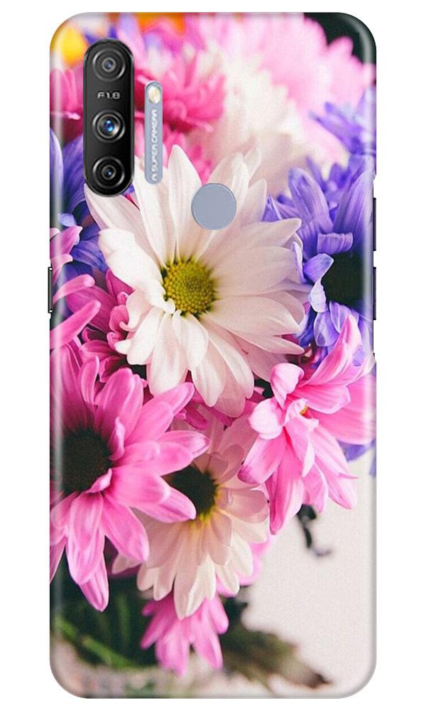 Coloful Daisy Mobile Back Case for Realme Narzo 20A (Design - 73) Coloful Daisy Case for Realme Narzo 20A