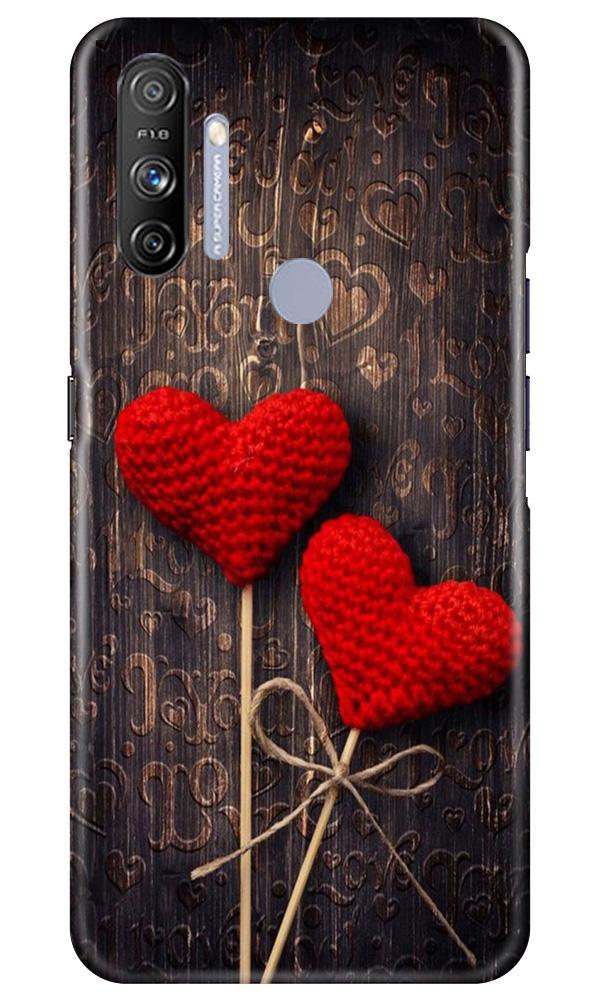 Red Hearts Mobile Back Case for Realme Narzo 20A (Design - 80) Red Hearts Case for Realme Narzo 20A
