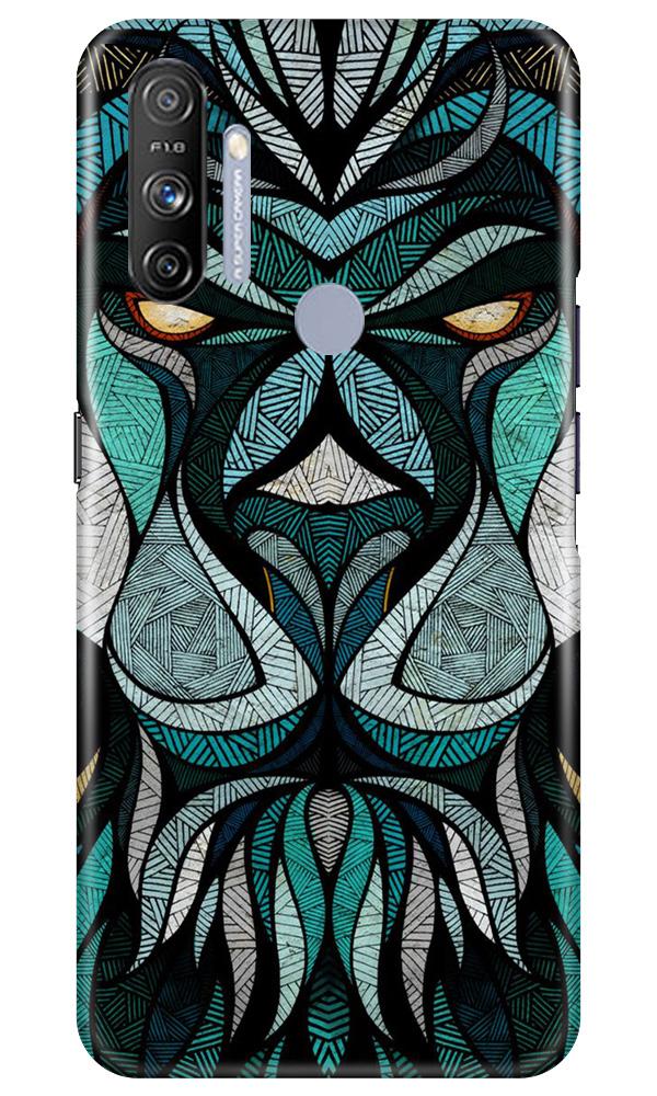 Lion Mobile Back Case for Realme Narzo 20A (Design - 97) Lion Case for Realme Narzo 20A