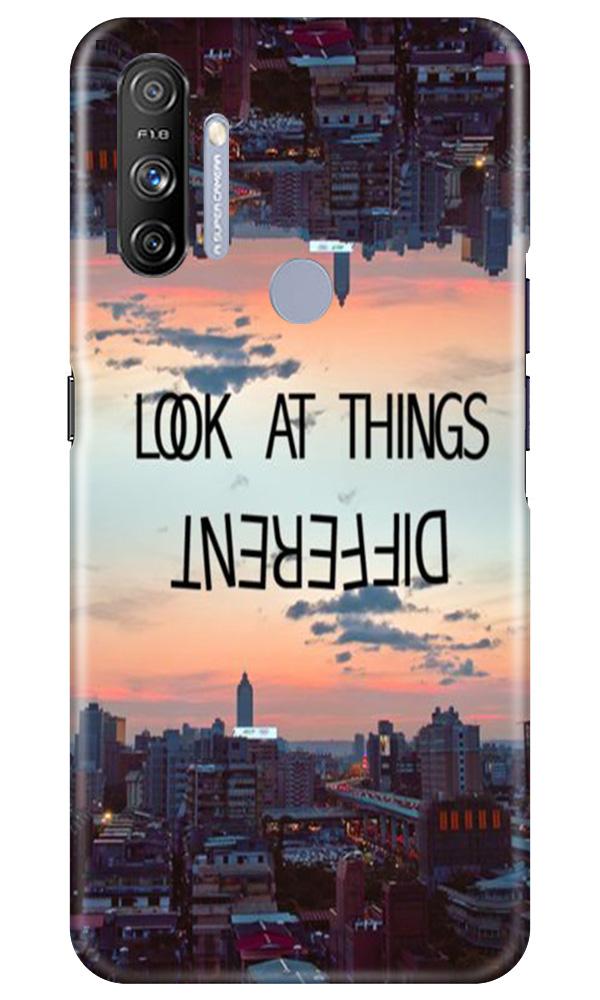 Look at things different Mobile Back Case for Realme Narzo 20A (Design - 99) Look at things different Case for Realme Narzo 20A
