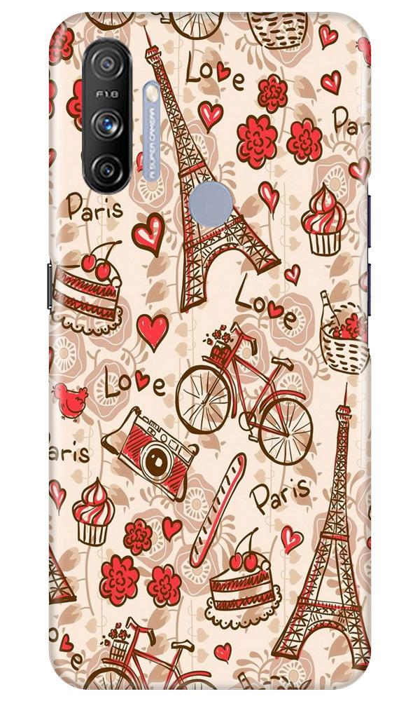 Love Paris Mobile Back Case for Realme Narzo 20A (Design - 103) Love Paris Case for Realme Narzo 20A (Design - 103)