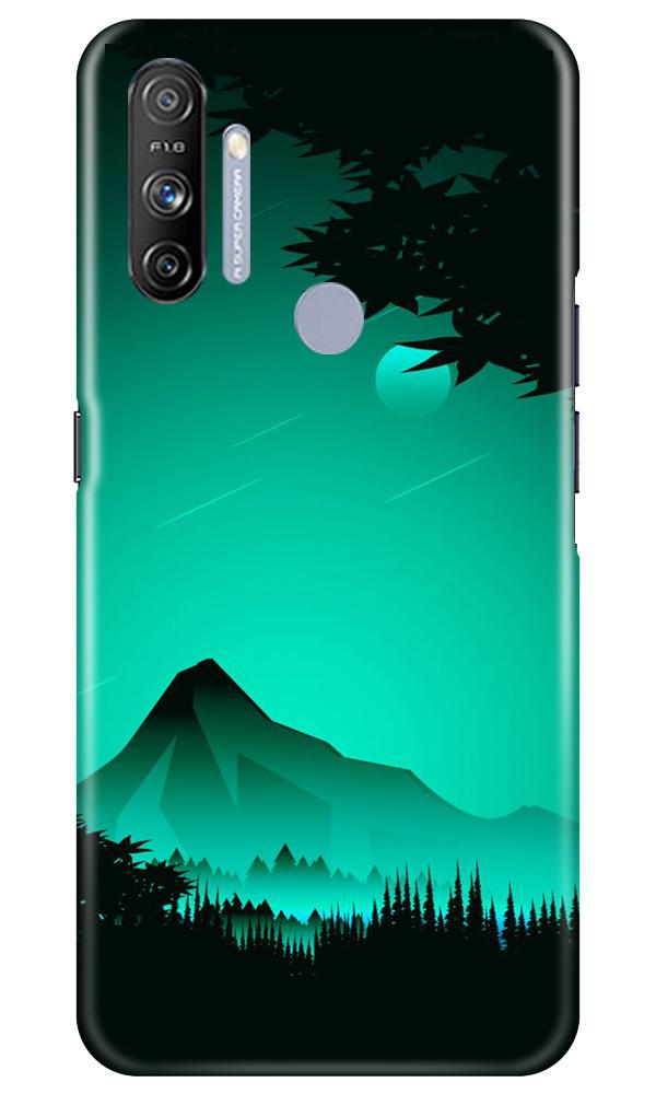 Moon Mountain Mobile Back Case for Realme Narzo 20A (Design - 204) Moon Mountain Case for Realme Narzo 20A (Design - 204)