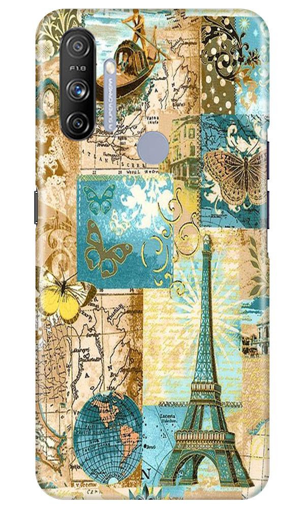 Travel Eiffel Tower Mobile Back Case for Realme Narzo 20A (Design - 206) Travel Eiffel Tower Case for Realme Narzo 20A (Design No. 206)