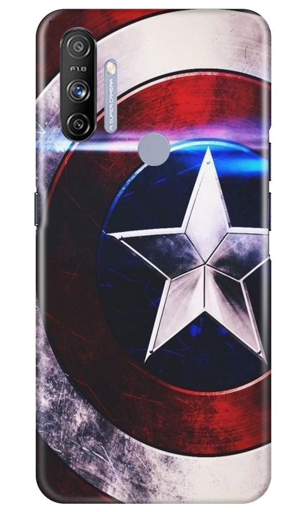 Captain America Shield Mobile Back Case for Realme Narzo 20A (Design - 250) Captain America Shield Case for Realme Narzo 20A (Design No. 250)