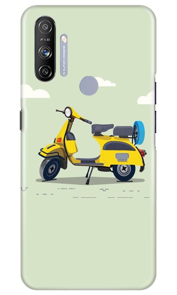 Vintage Scooter Mobile Back Case for Realme Narzo 20A (Design - 260) Vintage Scooter Case for Realme Narzo 20A (Design No. 260)