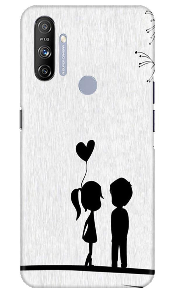 Cute Kid Couple Mobile Back Case for Realme Narzo 20A (Design - 283) Cute Kid Couple Case for Realme Narzo 20A (Design No. 283)